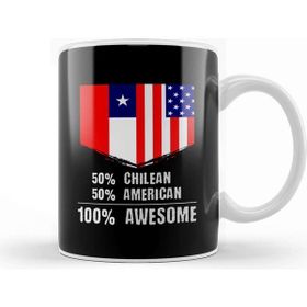 Baskı Dükkanı 50% Chinese 50% American 100% Awesome Immigrant Kupa Bardak