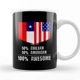 Baskı Dükkanı 50% Chinese 50% American 100% Awesome Immigrant Kupa Bardak
