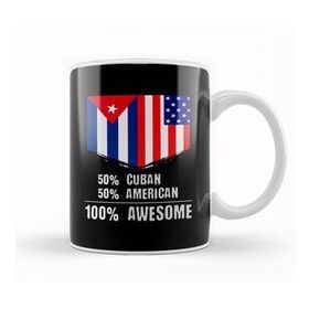 Baskı Dükkanı 50% Cuban 50% American 100% Awesome Immigrant Kupa