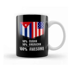 Baskı Dükkanı 50% Cuban 50% American 100% Awesome Immigrant Kupa