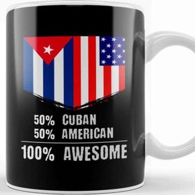 Baskı Dükkanı 50% Cuban 50% American 100% Awesome Immigrant Kupa