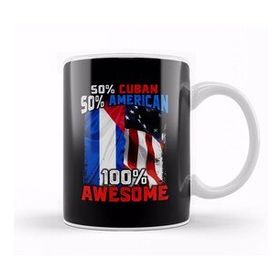 Baskı Dükkanı 50% Curacaoan 50% American 100% Awesome Immigrant Kupa