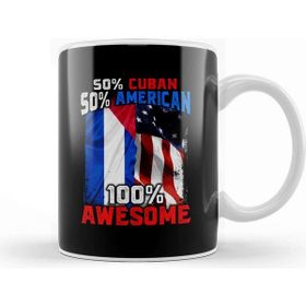 Baskı Dükkanı 50% Curacaoan 50% American 100% Awesome Immigrant Kupa