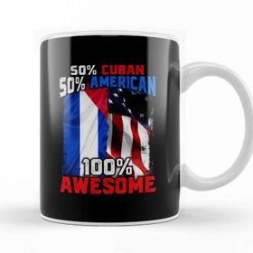 Baskı Dükkanı 50% Curacaoan 50% American 100% Awesome Immigrant Kupa
