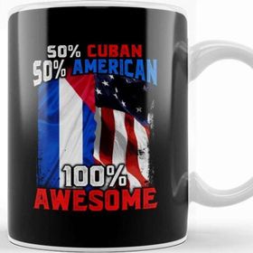 Baskı Dükkanı 50% Curacaoan 50% American 100% Awesome Immigrant Kupa