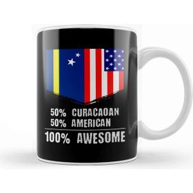 Baskı Dükkanı 50% Danish 50% American 100% Awesome Immigrant Kupa
