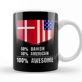Baskı Dükkanı 50% Dominican 50% American 100% Awesome Immigrant Kupa