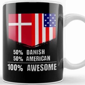 Baskı Dükkanı 50% Dominican 50% American 100% Awesome Immigrant Kupa