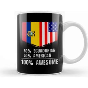 Baskı Dükkanı 50% Emirati 50% American 100% Awesome Immigrant Kupa