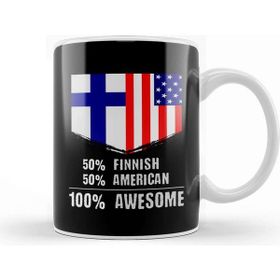 Baskı Dükkanı 50% French 50% American 100% Awesome Immigrant Kupa