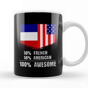 Baskı Dükkanı 50% Georgian 50% American 100% Awesome Immigrant Kupa