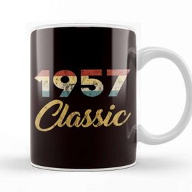 Baskı Dükkanı 63 Rd Birthday Gift For Men And Women 1957 Classic Party Birth Anniversary Kupa