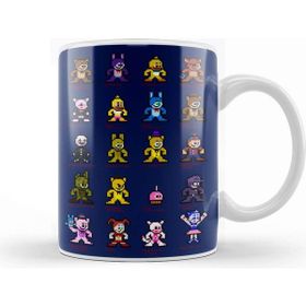 Baskı Dükkanı 8 Bit Fnaf World Five Nights At Freddys 01 Kupa