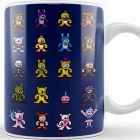 Baskı Dükkanı 8 Bit Fnaf World Five Nights At Freddys Kupa