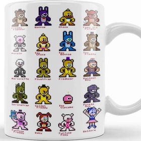 Baskı Dükkanı 8 Bit Fnaf World Five Nights At Freddys Kupa