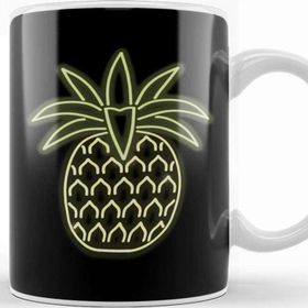 Baskı Dükkanı 80S Retro Neon Sign Aloha Pineapple Kupa