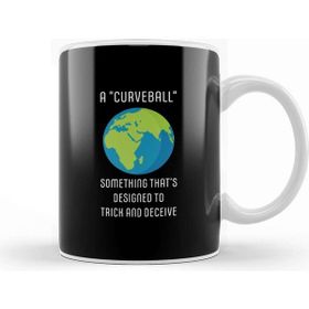 Baskı Dükkanı A Curveball Flat Earth Kupa