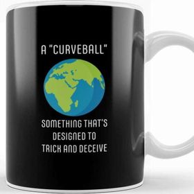 Baskı Dükkanı A Curveball Flat Earth Kupa