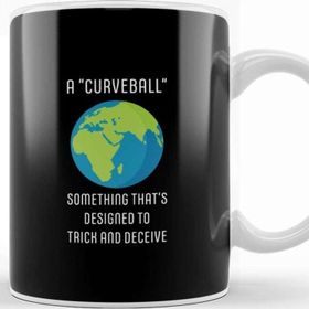 Baskı Dükkanı A Curveball Flat Vearth Kupa