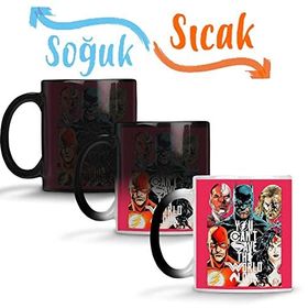 Baskı Dükkanı A Liga Da Justiça Duvar Saati