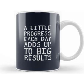 Baskı Dükkanı A Little Progress Each Day Adds Up Gym Inspiration Kupa