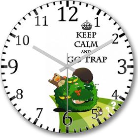 Baskı Dükkanı A Melhor Trap Keep Calm Duvar Saati