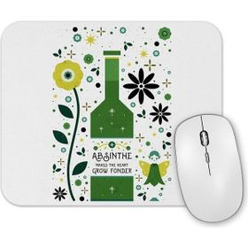Baskı Dükkanı Absinthe Yeşil Peri Mouse Pad