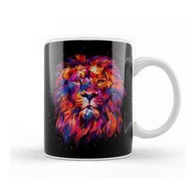 Baskı Dükkanı Abstract King Lion Kupa