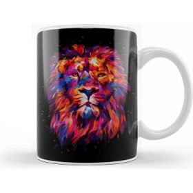 Baskı Dükkanı Abstract King Lion Kupa
