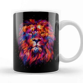 Baskı Dükkanı Abstract King Lion Kupa