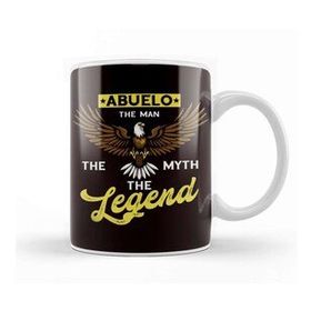 Baskı Dükkanı Abuelo Man Myth Legend Grandfather Grandpa Granddad Family Kupa