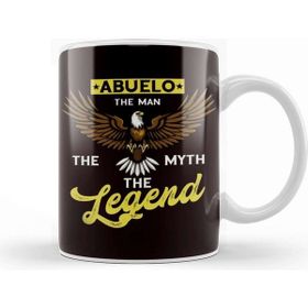 Baskı Dükkanı Abuelo Man Myth Legend Grandfather Grandpa Granddad Family Kupa