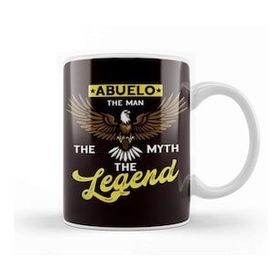 Baskı Dükkanı Abuelo Man Myth Legend Grandfather Grandpa Granddad Family Kupa