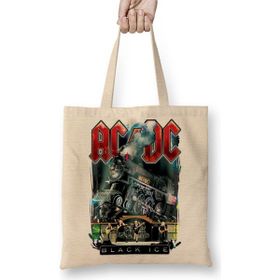Baskı Dükkanı Ac Dc Black Ice Bez Çanta
