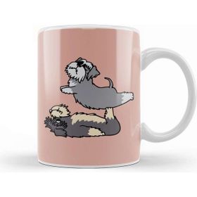 Baskı Dükkanı Acroyoga Schnauzer Pug Köpek Kupa