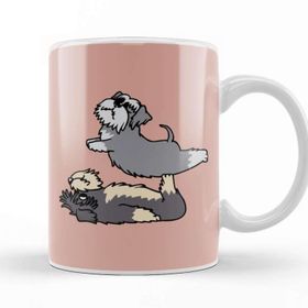 Baskı Dükkanı Acroyoga Schnauzer Pug Köpek Kupa