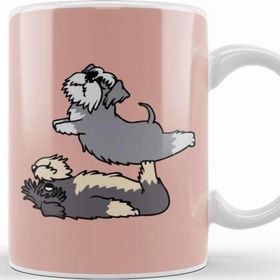 Baskı Dükkanı Acroyoga Schnauzer Pug Köpek Kupa