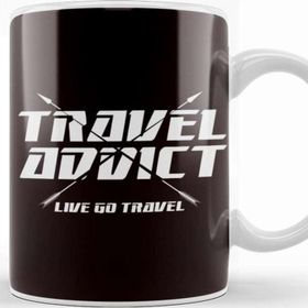 Baskı Dükkanı Addict Travel Traveler Blogger Traveling Blogging Backpacker Kupa