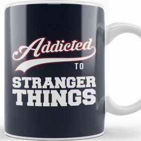 Baskı Dükkanı Addicted To Stranger Things Baseball Font Kupa