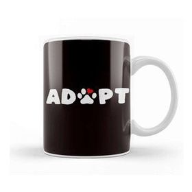 Baskı Dükkanı Adopt Dog Paw Dogs Breed Animal Lover Pet Fans Veterinarian Kupa