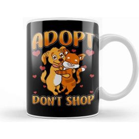 Baskı Dükkanı Adopt Don T Shop Cat Dog Kupa