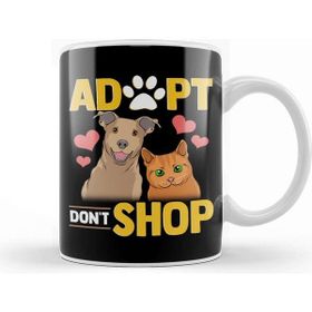 Baskı Dükkanı Adopt Dont Shop Cat Dog Kupa