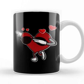 Baskı Dükkanı Adorable &amp; Cool Dabbing Heart Kupa