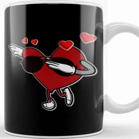 Baskı Dükkanı Adorable &amp; Cool Dabbing Heart Kupa