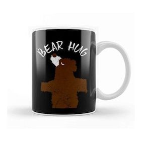 Baskı Dükkanı Adorable Bear Hug Animal Lover Kupa Bardak