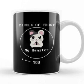 Baskı Dükkanı Adorable Circle Of Trust My Hamster You Cute Pun Kupa