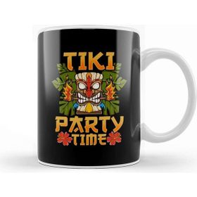 Baskı Dükkanı Adorable Cute Tiki Party Time Island Luau Kupa