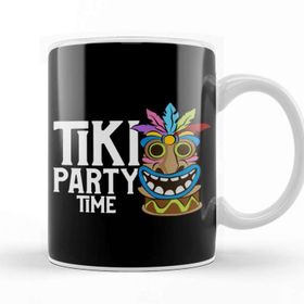Baskı Dükkanı Adorable Cute Tiki Party Time Island Luau Themed Kupa