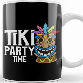 Baskı Dükkanı Adorable Cute Tiki Party Time Island Luau Themed Kupa