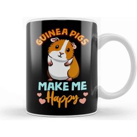 Baskı Dükkanı Adorable Guinea Pigs Make Me Happy Kupa Bardak